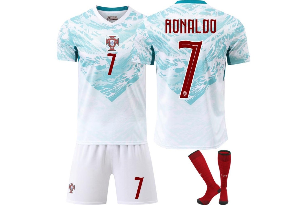 Ronaldo 2026 Portugal World Cup #7 Away Jersey Kit Youth/Adult (INTERNATIONAL STOCK)