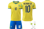 Neymar Jr 2026 Brazil World Cup #10 Home Jersey Kit Youth/Adult (INTERNATIONAL STOCK)