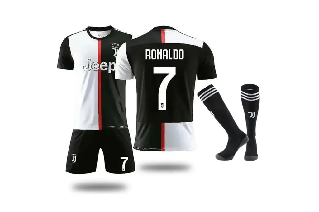 Juventus Home Ronaldo #7 CR7 Jersey Kit Youth/Adult INTERNATIONAL STOCK