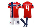 Haaland 2026 Norway World Cup #9 Home Jersey Kit Youth/Adult (INTERNATIONAL STOCK)