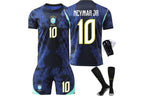Neymar Jr 2026 Brazil World Cup #10 Away Jersey Kit Youth/Adult (INTERNATIONAL STOCK)