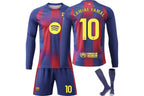 Lamine Yamal 25/26 Barcelona Home #10 (Long Sleeve) Jersey Kit Youth/Adult (INTERNATIONAL STOCK)