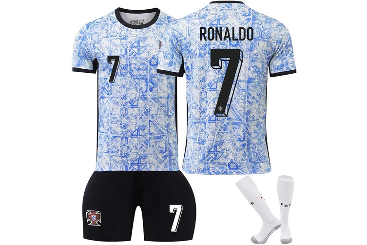 Portugal Euro 2024/25 Away Jersey Ronaldo CR7 #7 Kit Youth/Adult LOCAL STOCK