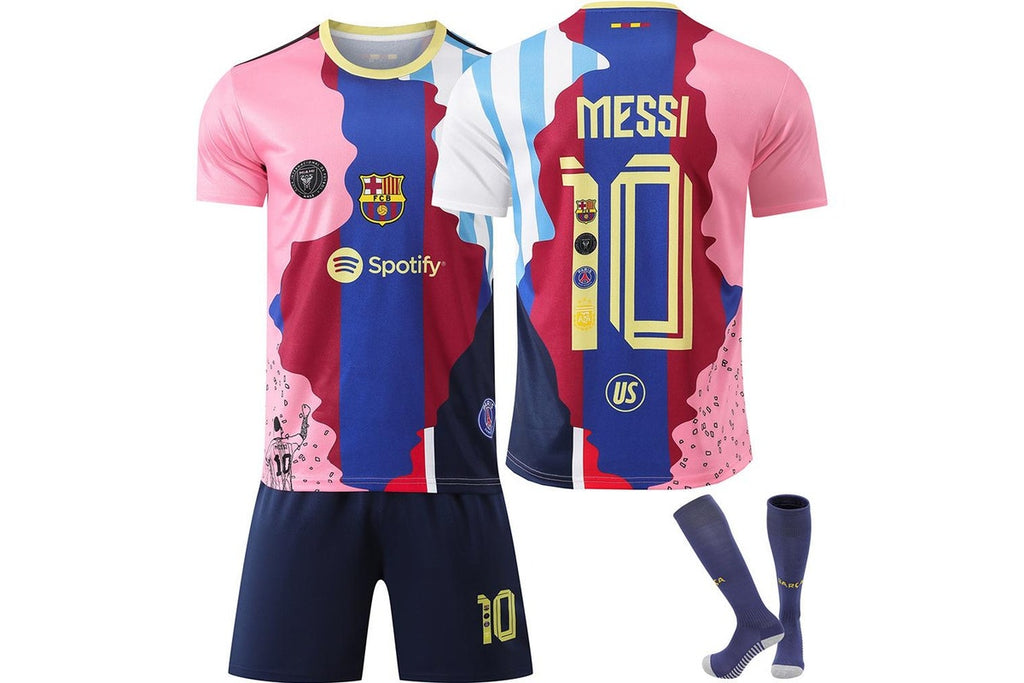 Messi #10 Commemorative Jersey Kit Youth/Adult (INTERNATIONAL STOCK)