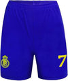 Al-Nassr Home Jersey Ronaldo #7 Yellow/Blue Youth Kit LOCAL STOCK