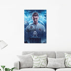 Ronaldo Soccer Poster Canvas Wall Art Bedroom Decor 40x60cm (Unframed)