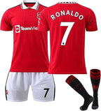 Manchester United Home Jersey Ronaldo #7 Red/White Youth Kit LOCAL STOCK