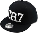 Ronaldo CR7 Embroidered Cap Hat Snapback Adjustable Black/White