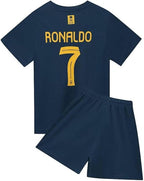 KAFD Ronaldo Jersey Blue Al-Nassr CR7 #7 Kit Youth LOCAL STOCK