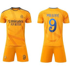 Mbappé Real Madrid Away Jersey #9 Orange Youth Kit LOCAL STOCK