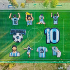 Croc Jibbitz Lionel Messi Soccer Shoe Charms Pins - 16 Pack