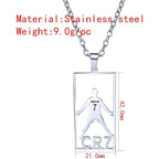 Cristiano Ronaldo CR7 Pendant Chain Necklace Premium Stainless Steel
