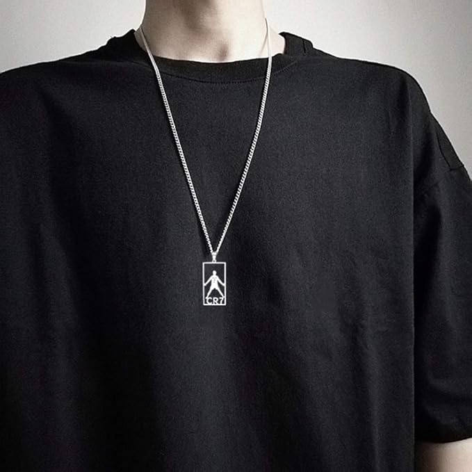 Cristiano Ronaldo CR7 Pendant Chain Necklace Premium Stainless Steel