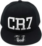 Ronaldo CR7 Embroidered Cap Hat Snapback Adjustable Black/White