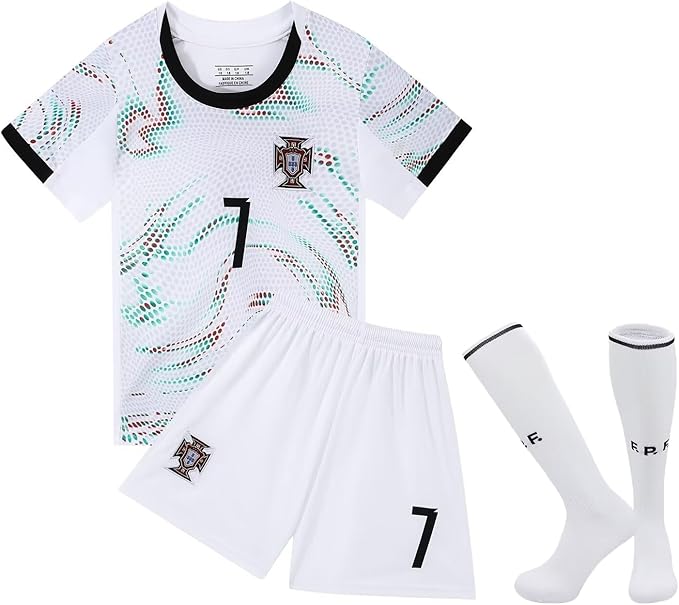 Portugal 2025/26 Away Jersey Ronaldo CR7 #7 Kit Youth (LOCAL STOCK)