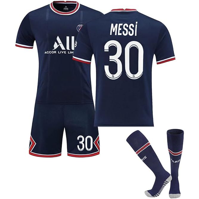 PSG Home Jersey Messi #30 Navy Blue Youth Kit LOCAL STOCK