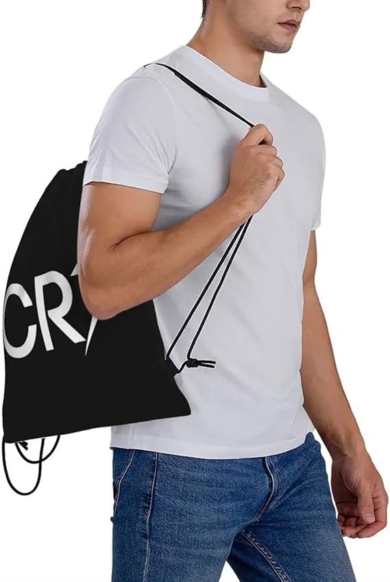 Football Legend Ronaldo CR7 Drawstring Bag | 36x30cm Midi Sized Backpack