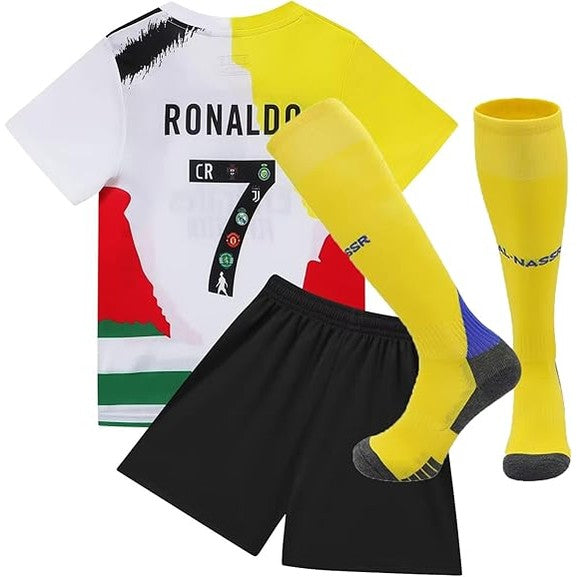 LIMITED EDITION Ronaldo Jersey #7 Youth Kit Multi-Colour (LOCAL STOCK)