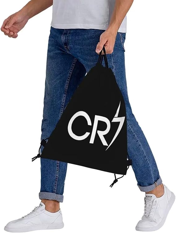 Football Legend Ronaldo CR7 Drawstring Bag | 36x30cm Midi Sized Backpack