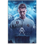 Ronaldo Soccer Poster Canvas Wall Art Bedroom Decor 40x60cm (Unframed)