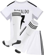 Real Madrid Home Jersey Ronaldo #7 White Youth Kit (LOCAL STOCK)