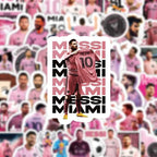 Messi Stickers Small Decals |50 Pcs| for Hydro Flasks Laptop Phone Case Computer Water Bottle (Copy)