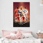 Ronaldo Soccer Poster Canvas Wall Art Bedroom Decor 40x60cm (Unframed)