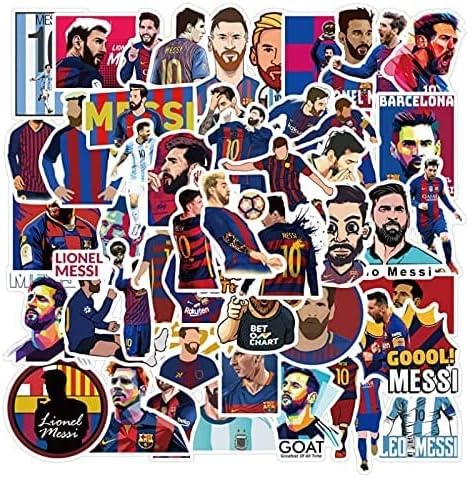 Messi Stickers Small Decals |50 Pcs| for Hydro Flasks Laptop Phone Case Computer Water Bottle