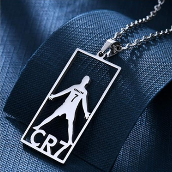 Cristiano Ronaldo CR7 Pendant Chain Necklace Premium Stainless Steel