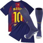 Barcelona Home Jersey Messi #10 Red/Blue Youth Kit (LOCAL STOCK)