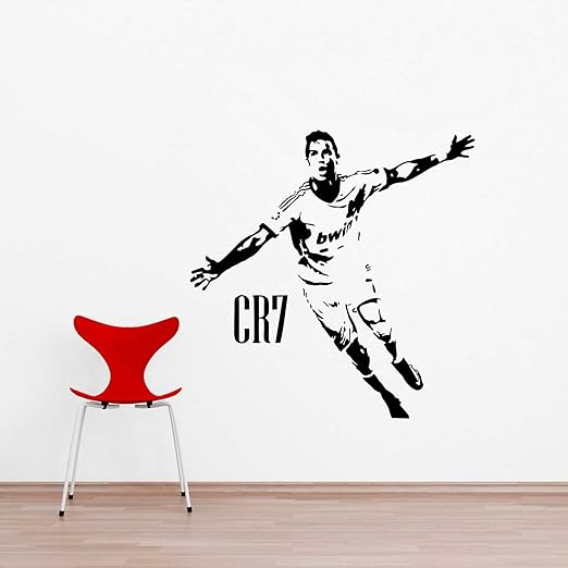 Ronaldo CR7 EXTRA-LARGE Wall Sticker (PVC Vinyl, 86 cm x 86 cm)