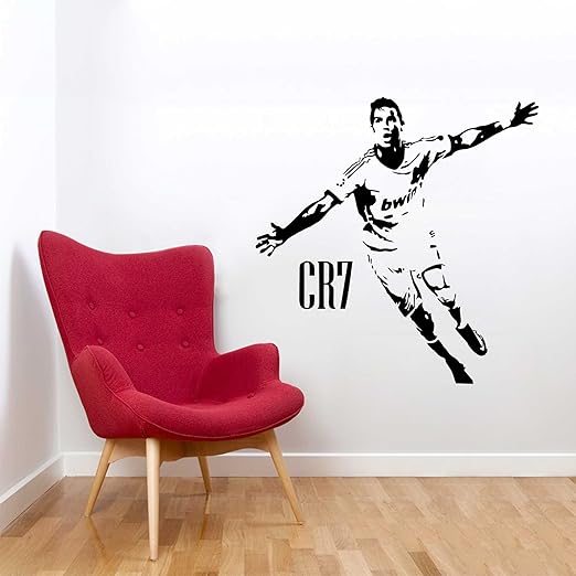 Ronaldo CR7 EXTRA-LARGE Wall Sticker (PVC Vinyl, 86 cm x 86 cm)
