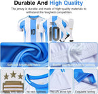 Argentina Home Jersey Messi #10 Blue & White Youth Kit (LOCAL STOCK)