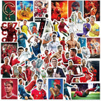 Ronaldo Stickers Small Decals |50 Pcs| for Hydro Flasks Laptop Phone Case Computer Water Bottle