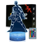 Ronaldo #7 LED Night Light 16 Colours Soccer 3D Lamp with Remote Control & Gift Box