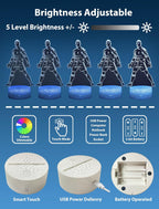 Ronaldo #7 LED Night Light 16 Colours Soccer 3D Lamp with Remote Control & Gift Box