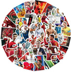 Ronaldo Stickers Small Decals |50 Pcs| for Hydro Flasks Laptop Phone Case Computer Water Bottle