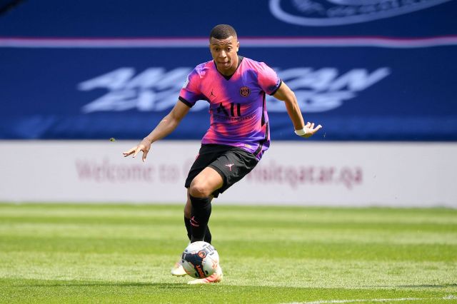 Mbappé Paris Saint-Germain Fourth Stadium Jersey #7 Purple/Pink Youth Kit LOCAL STOCK
