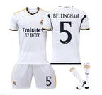 Real Madrid Home Jersey Bellingham #5 White Youth Kit (LOCAL STOCK)